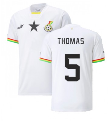 Ghana Thomas Partey #5 Koszulka Podstawowych MŚ 2022 Krótki Rękaw